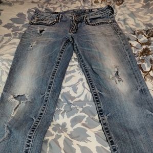 Destroyed Miss me boyfriend Capri jeans